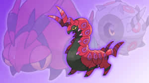 Purple Aesthetic Scolipede Desktop Wallpaper