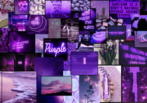 Purple Aesthetics Computer - The Ultimate In Digital Styling Wallpaper