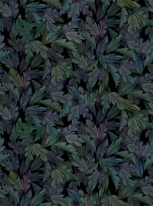 Purple And Green Leaf Wallpaper