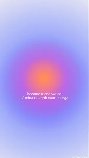 Purple And Orange Energy Aura Aesthetic Wallpaper