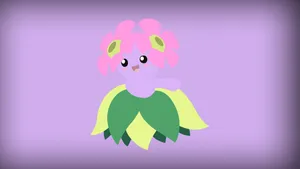 Purple Background Of Bellossom Wallpaper