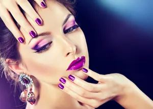 Purple Bling For Your Nails! Wallpaper