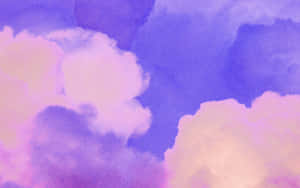 Purple Blush Clouds Abstract Wallpaper