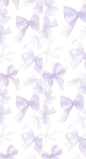 Purple Bow Pattern Wallpaper