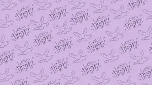 Purple Bratz Aesthetic Design Wallpaper