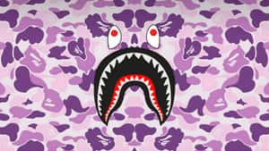 Purple Camo Shark Backpack Wallpaper