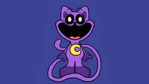 Purple Cartoon Cat Hero Wallpaper