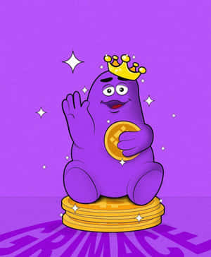 Purple Character Royalty Illustration Wallpaper