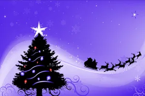 Purple Christmas Aesthetic Wallpaper