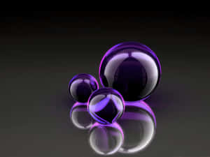 Purple Cool Bubble Wallpaper