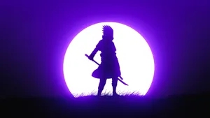 Purple Cool Ninja Shadow Assassin Wallpaper