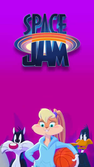 Purple Cool Space Jam Phone Wallpaper