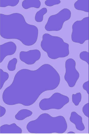 Purple Cow Print Pattern Wallpaper