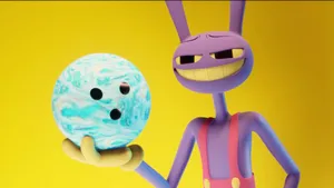 Purple Creature Bowling Ball Smile.jpg Wallpaper