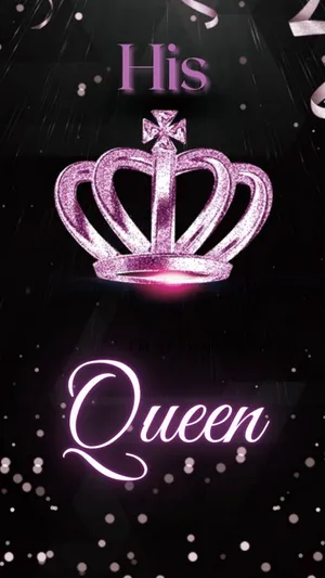 Purple Crown For Black Queen Background Wallpaper