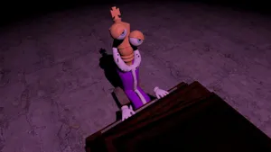 Purple Crowned Character Nighttime Wallpaper