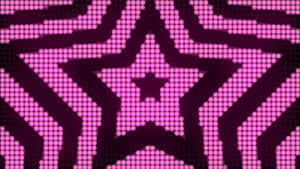 Purple Dot Mosaic Star Pattern Wallpaper