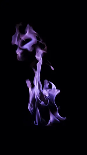 Purple Flame 4k Ultra Hd Dark Phone Wallpaper
