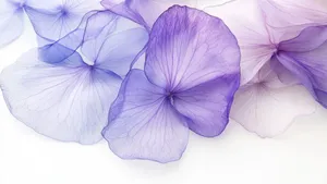 Purple Floral Abstract Art Wallpaper