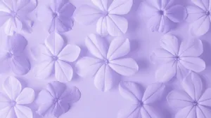 Purple Floral Pattern Wallpaper