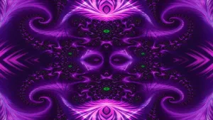 Purple Fractal Art Symmetry Trippy Aesthetic.jpg Wallpaper