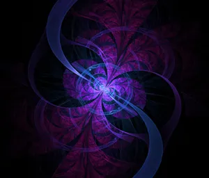 Purple Fractal Artwork Wallpaper
