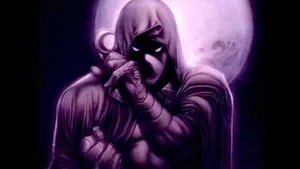 Purple Full Moon Moon Knight Wallpaper