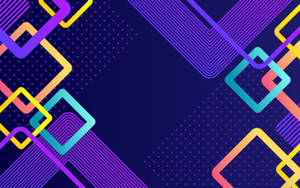 Purple Geometric Abstract Presentation Wallpaper