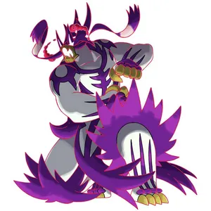 Purple Gigantamax Urshifu Wallpaper