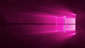 Purple_ Glow_ Windows_10_ Logo Wallpaper
