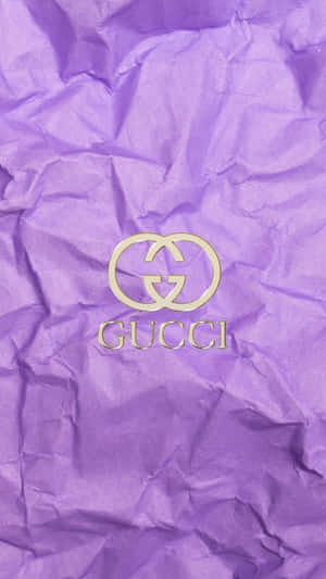 Purple Gucci Crumpled Paper Wallpaper