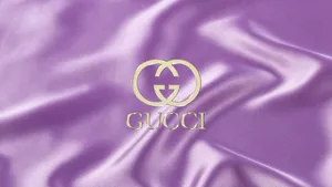 Purple Gucci Satin Texture Wallpaper