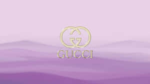 Purple Gucci Silver Logotype Wallpaper