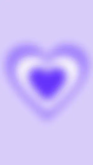 Purple Heart Aura Abstract Wallpaper