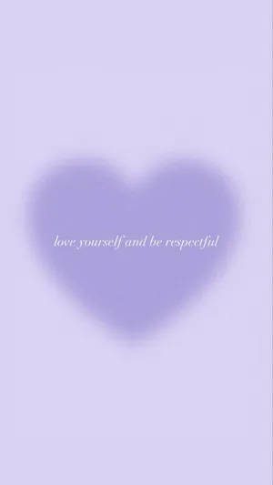 Purple Heart Aura Aesthetic Wallpaper