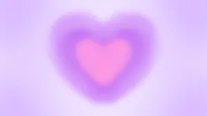 Purple Heart Aura Background Wallpaper