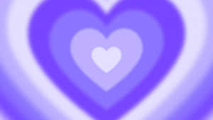 Purple Heart Aura Background Wallpaper