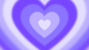 Purple Heart Aura Background Wallpaper