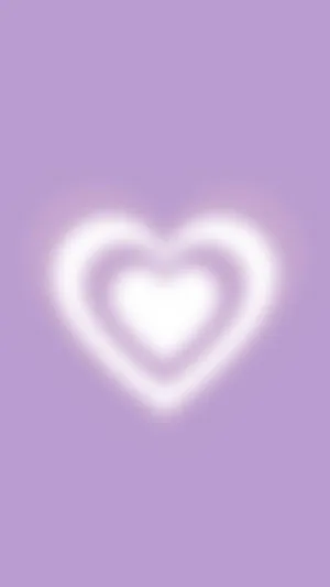 Purple Heart Aura Glow Wallpaper
