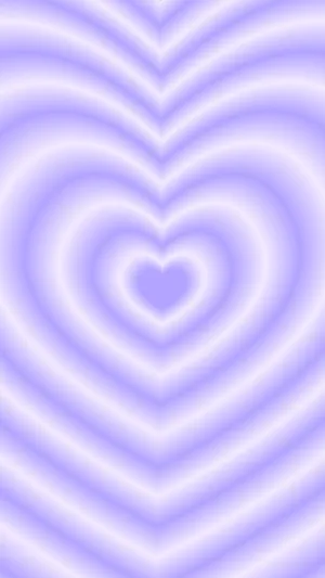 Purple Heart Aura Waves Wallpaper