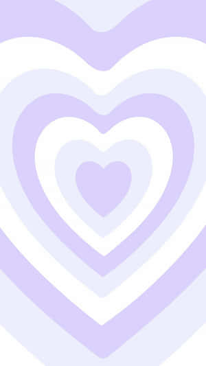 Purple Heart Concentric Pattern Wallpaper