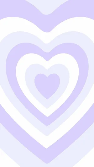 Purple Heart Concentric Pattern Wallpaper