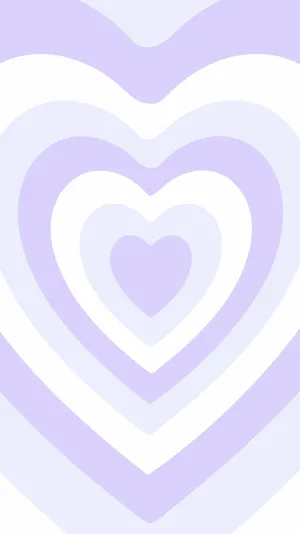 Purple Heart Concentric Waves Background Wallpaper