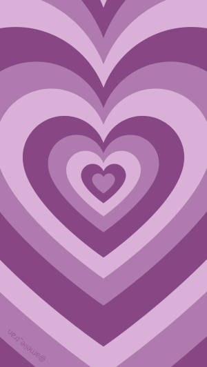 Purple Heart Loop Preppy Pfp Wallpaper