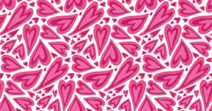 Purple Heart Pattern Background Wallpaper