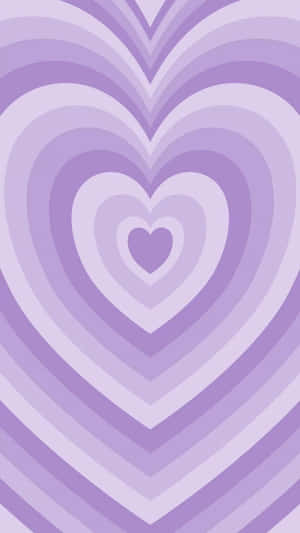 Purple Heart Pattern Wallpaper