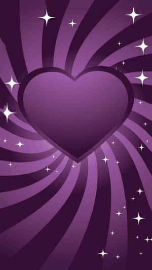 Purple_ Heart_ Y2 K_ Aesthetic_ Background Wallpaper
