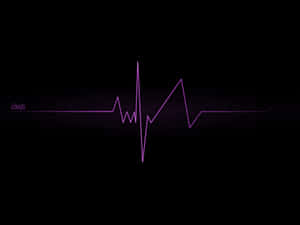 Purple Heartbeat Ubuntu Wallpaper Wallpaper