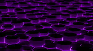 Purple Hexagons With Black Lights Wallpaper