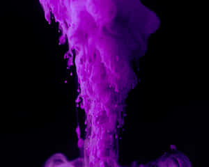 Purple Ink Explosion Abstract Wallpaper